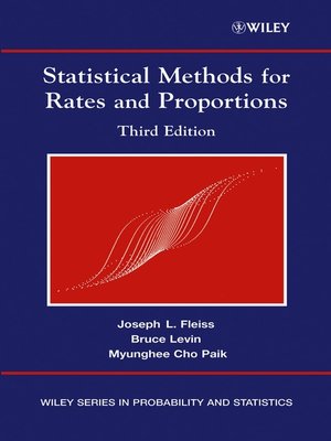 cover image of Statistical Methods for Rates and Proportions